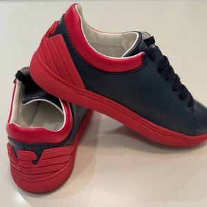 Emporio Armani - Boys Navy / Red Sneakers Size